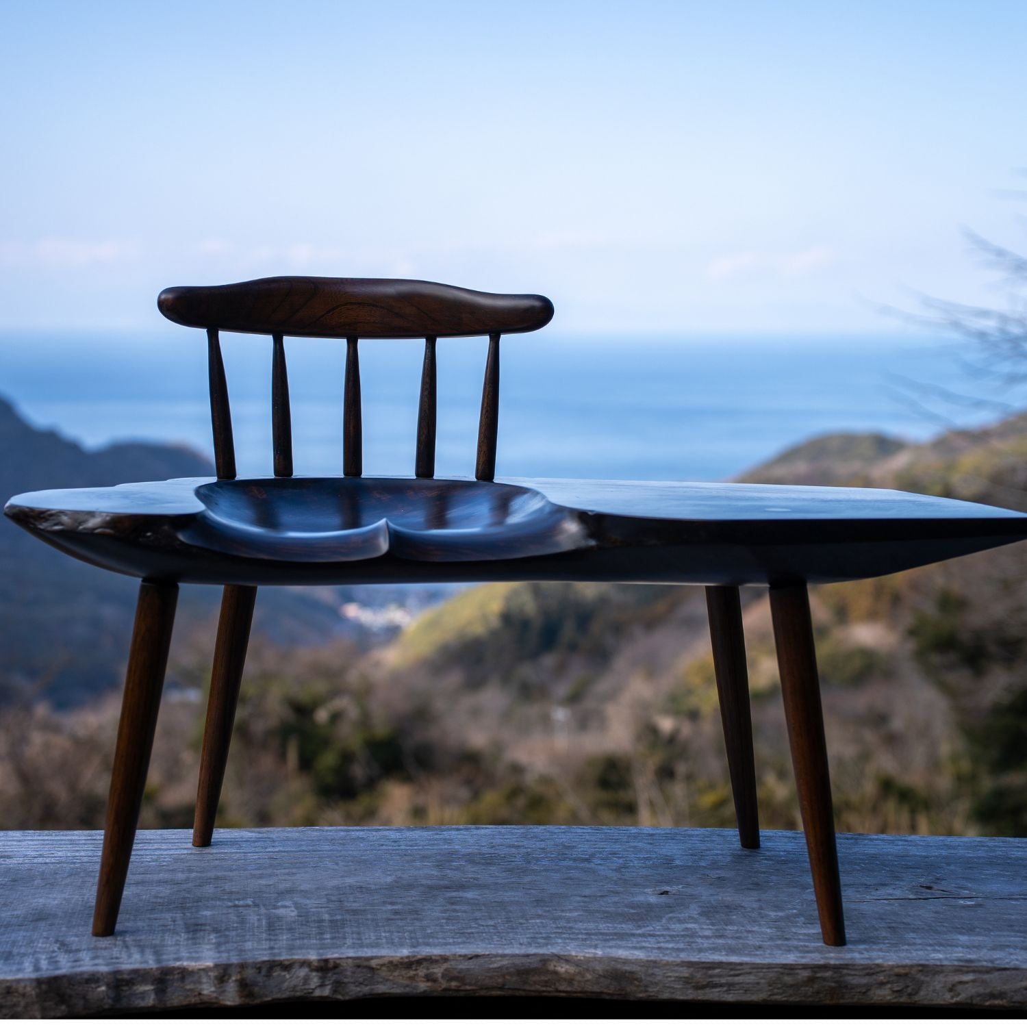 ●コヤ木工国産天然木使用こだわり製作オリジナル！ベンチ・文机 国産 学習椅子 Perche Chair(ペルケチェア) 完成品 堀田木工所の通販