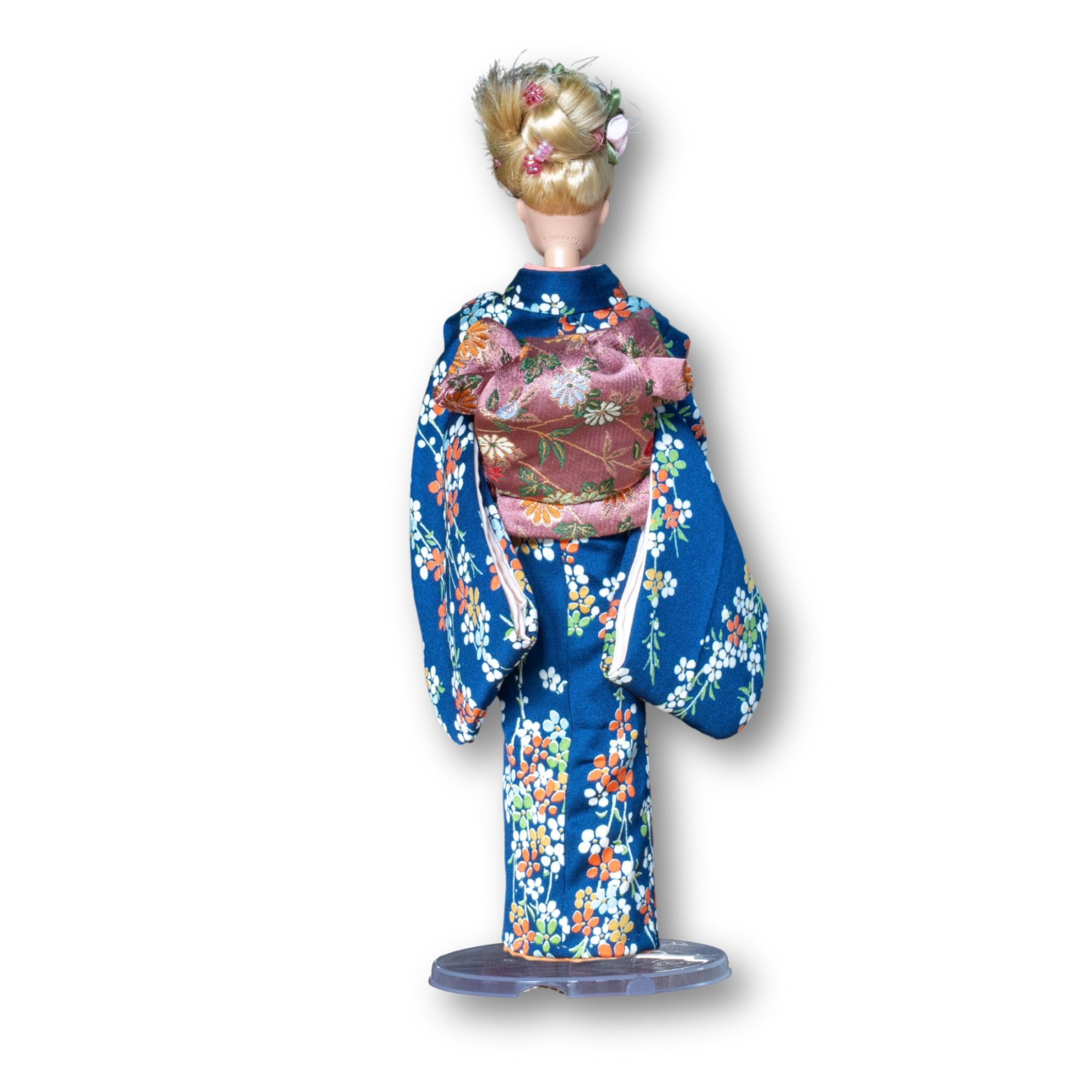 蔵ら ドール着物 ~本物の着物生地で仕立てた着せ替え人形の小さな着物と帯セット~ i