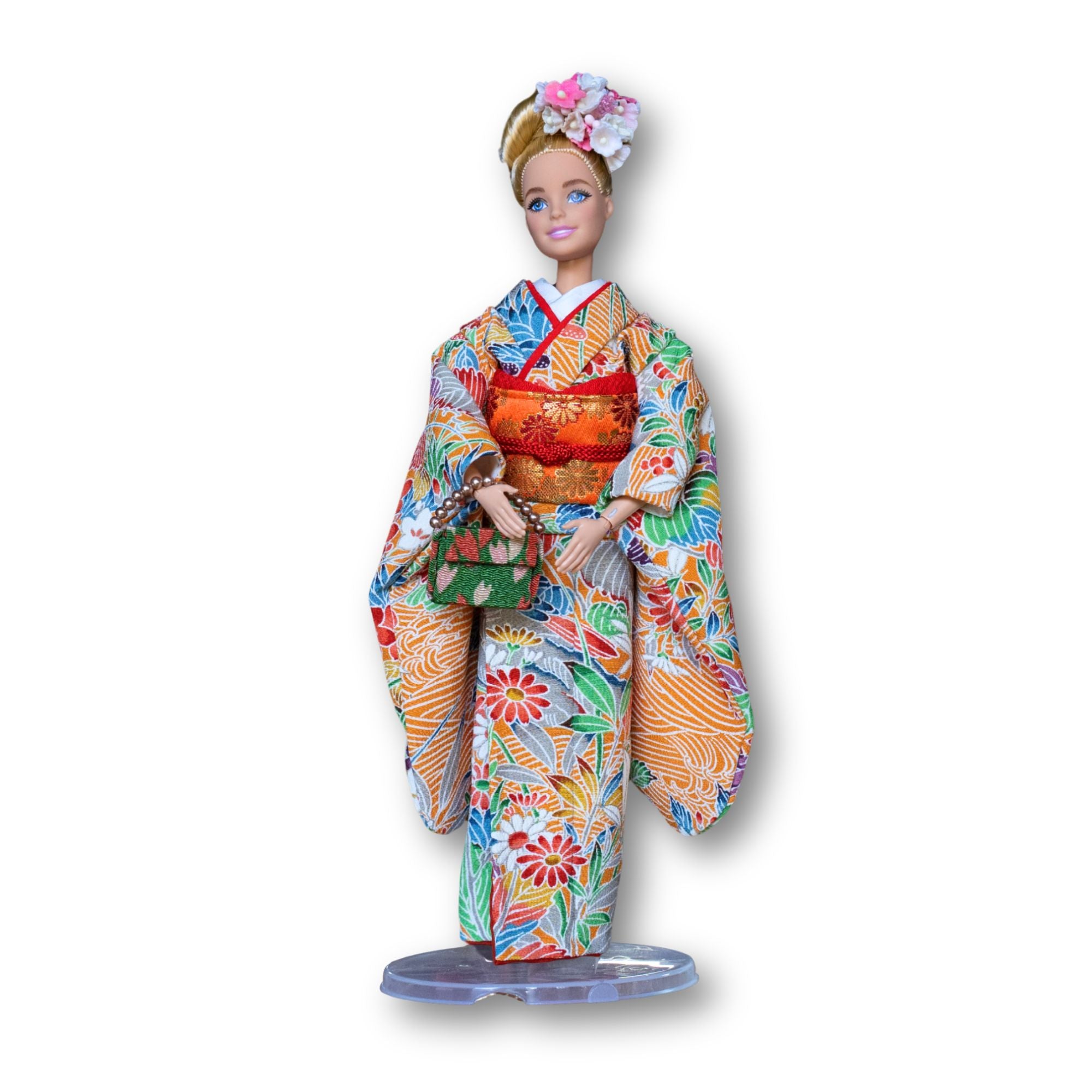 松崎産蔵ら ドール着物 正絹リメイク