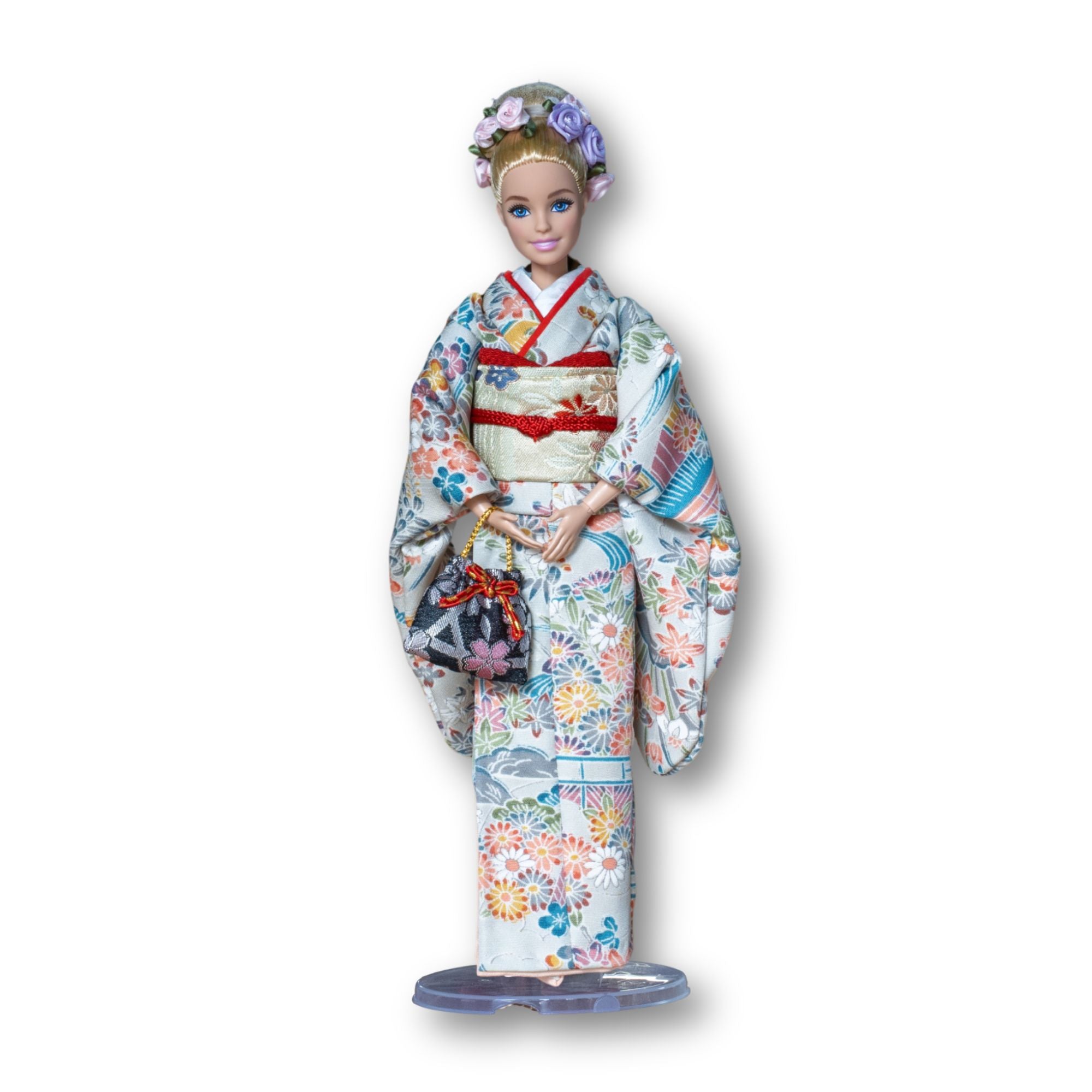 松崎町産蔵ら本絹ドール着物リメイク